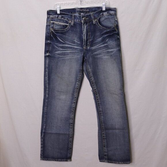 Axe and Crown | Slim Fit Dark Wash Jeans 34x30 - Picture 2 of 7